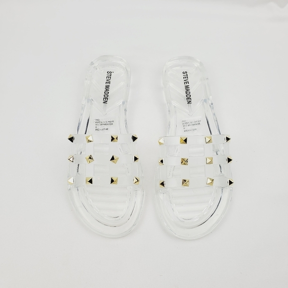 Steve madden clear studded slide Sandals - Picture 2 of 8